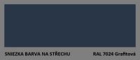 BARVA NA STŘECHU - vzorník - RAL 7024 grafitová