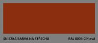 BARVA NA STŘECHU - vzorník - RAL 8004 cihlová
