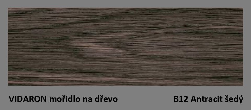 VIDARON Mořidlo na dřevo - B12 Antracit šedý