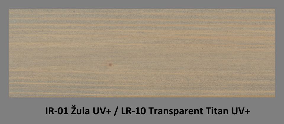 PLUS Impregnační olej IR-01 Žula & lazura LR-10 Transparent Titan UV+