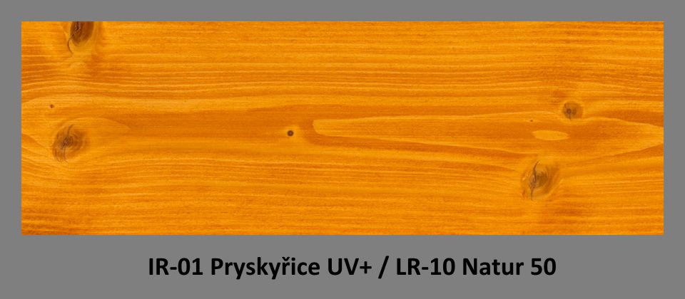 PLUS Impregnační olej IR-01 Pryskyřice UV+ & lazura LR-10 Natur 50
