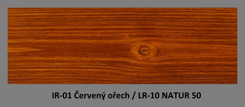 IR-01 Cerveny orech & LR-10 Natur 50
