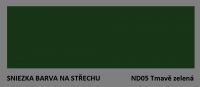 BARVA NA STŘECHU - vzorník - ND05 tmavě zelená