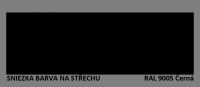 BARVA NA STŘECHU - vzorník - RAL 9005 černá