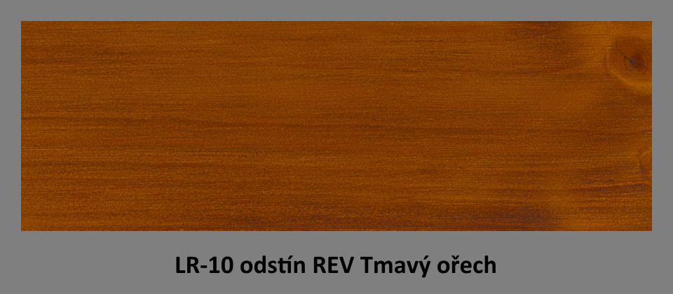 PLUS UV penetrační lazura LR-10 - odstín REV Tmavý ořech