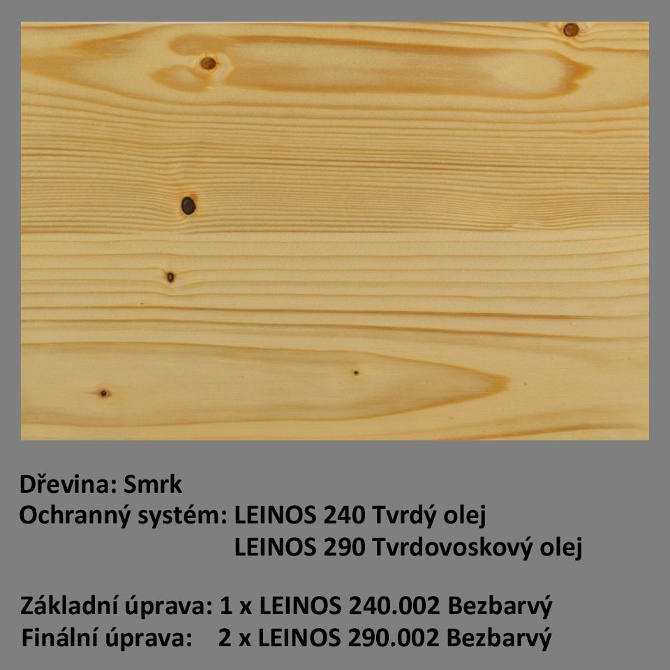 Vzorník LEINOS 240 - varianta 002 Bezbarvý
