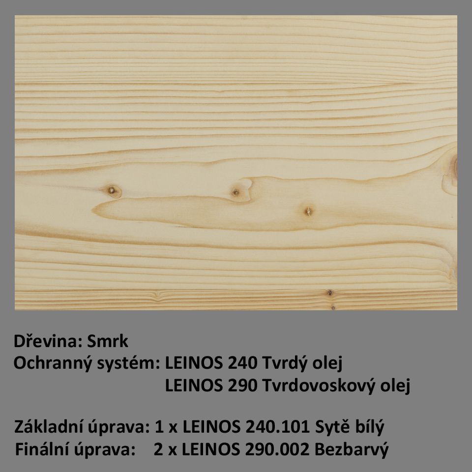 Vzorník LEINOS 240 - varianta 101 Sytě bílý