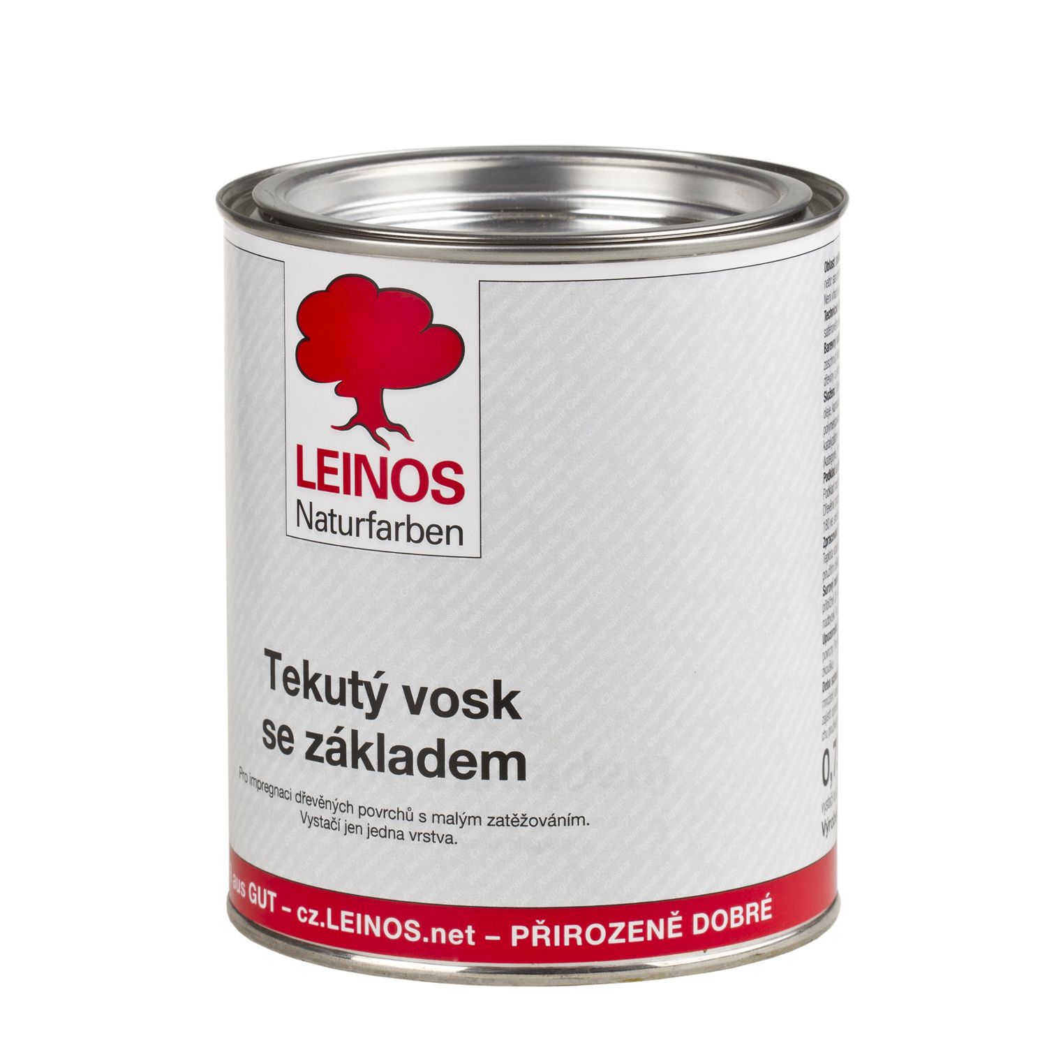 LEINOS 342 Tekutý vosk se základem (750ml) - tekutý vosk na dřevo - olejo-vosková impregnace dřeva, dřevěných trámů a obkladů v interiéru.