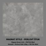 MAGNAT STYLE - Perlový štuk (Hematit) vzor barevnosti