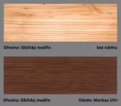odstín Merbau UV+ ukázka barevné varianty PLUS UV terasový olej T-60