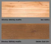 odstín Dub UV+ ukázka barevné varianty PLUS UV terasový olej T-60