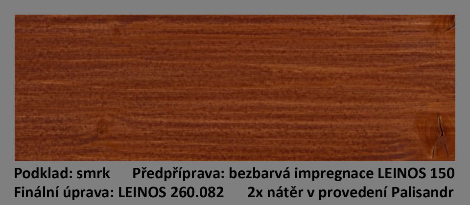 LEINOS olejová lazura na dřevo 260.082 Palisander