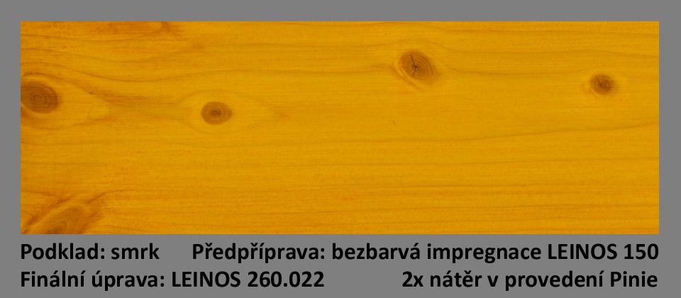 LEINOS olejová lazura na dřevo 260.022 Pinie