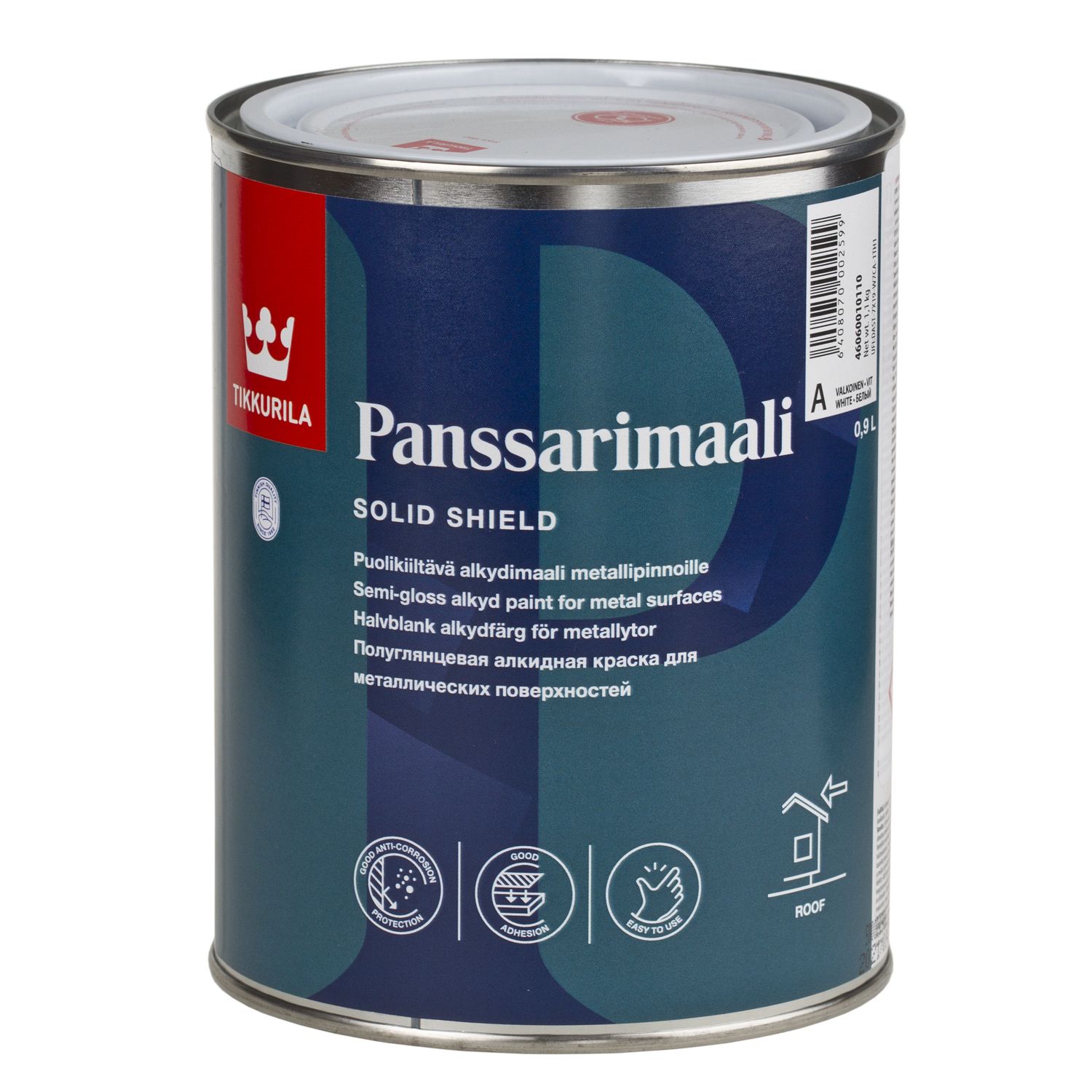 Panssarimaali-barva na střechy (obal 1L) - speciální pružná antikorozní ...