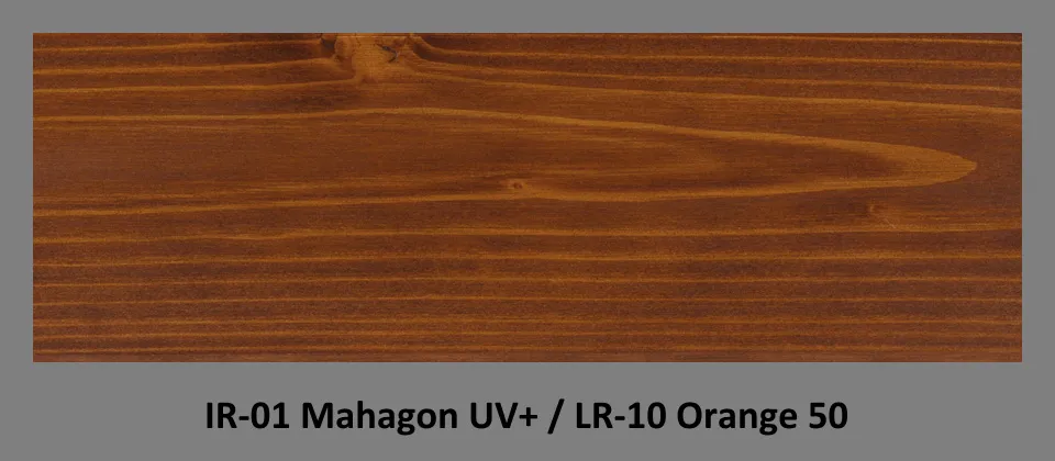 IR-01 Mahagon UV+ & LR-10 Orange 50