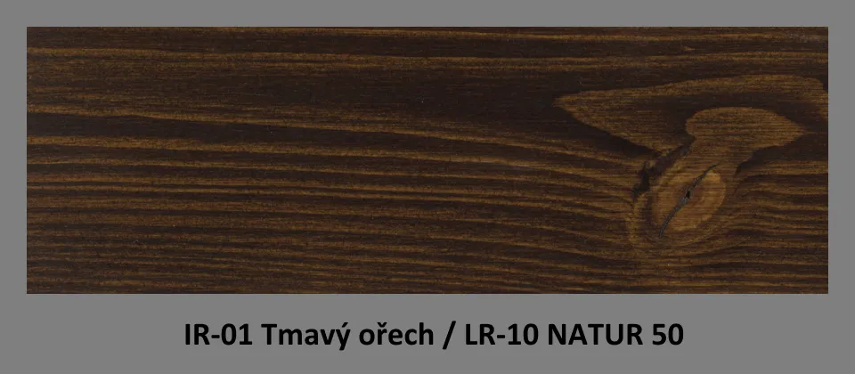 IR-01 Tmavý ořech & LR-10 Natur 50