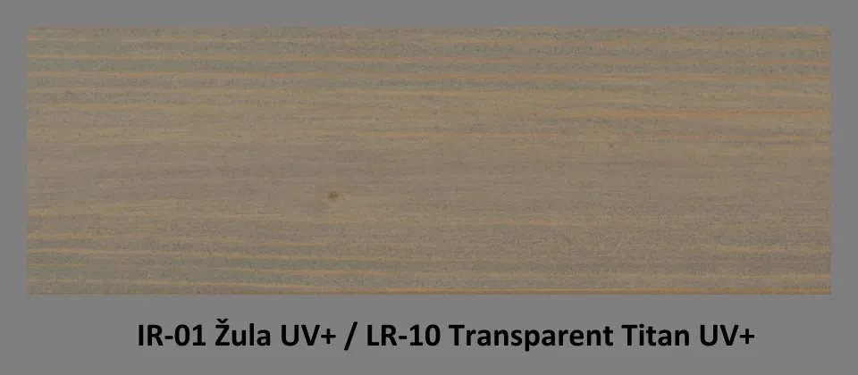 PLUS Impregnační olej IR-01 Žula & lazura LR-10 Transparent Titan UV+