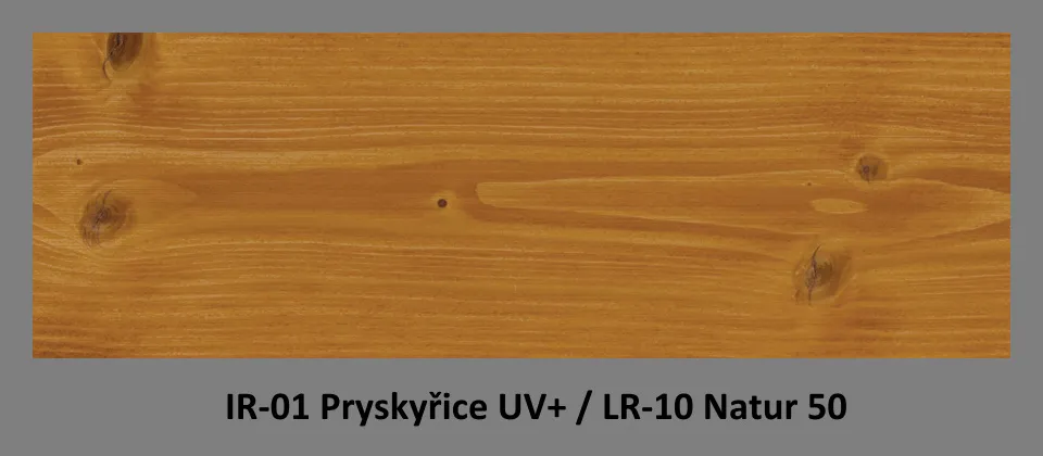 PLUS Impregnační olej IR-01 Pryskyřice UV+ & lazura LR-10 Natur 50