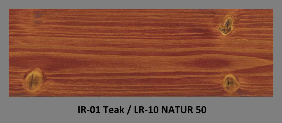 PLUS Impregnační olej IR-01 Teak & lazura LR-10 Natur 50