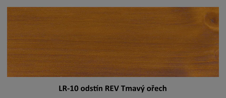 revitalizační olejová lazura PLUS UV LR-10 v odstínu REV Tmavý ořech
