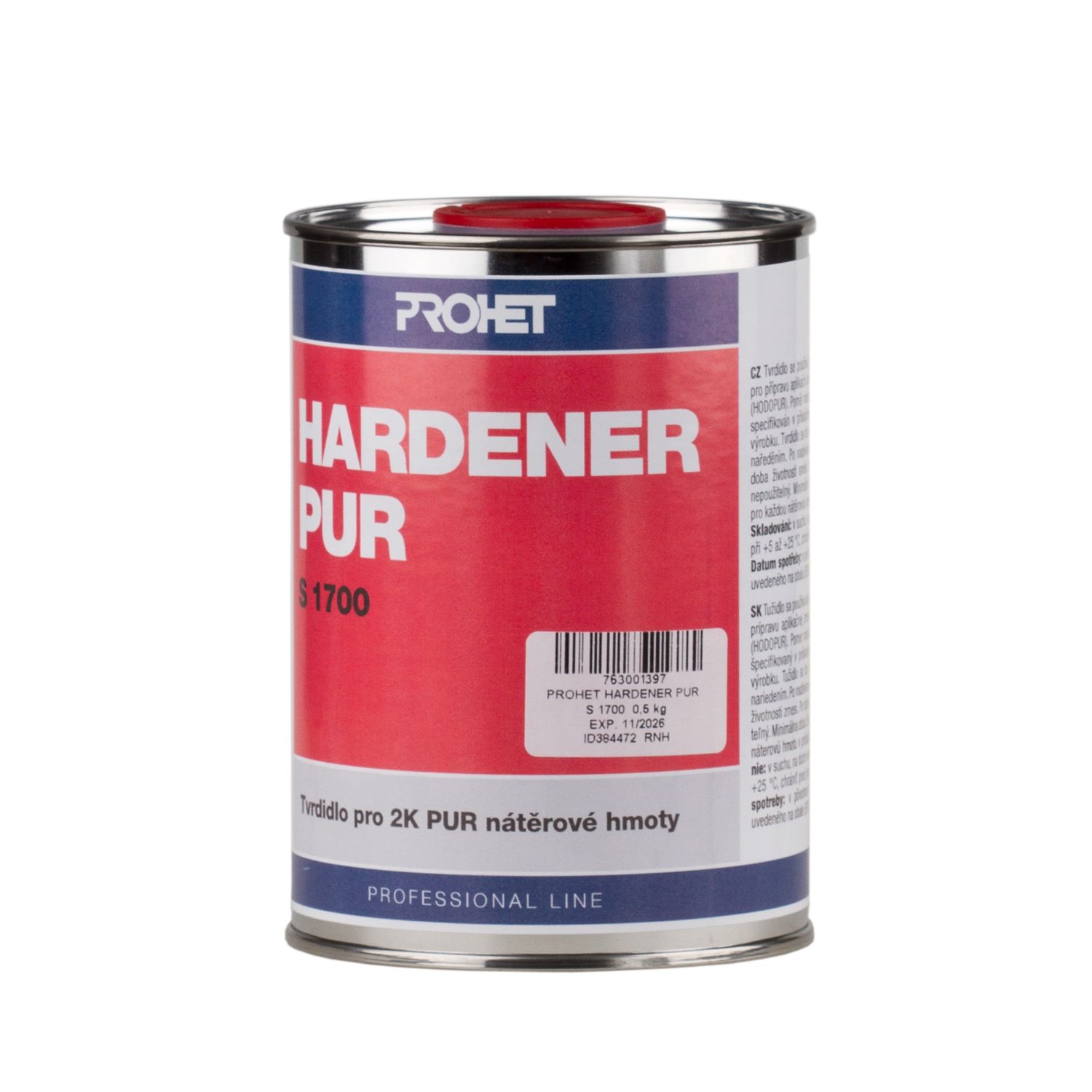 HARDENER-PUR-S1700-(500g) Tvrdidlo (tužidlo) do 2K PUR barev