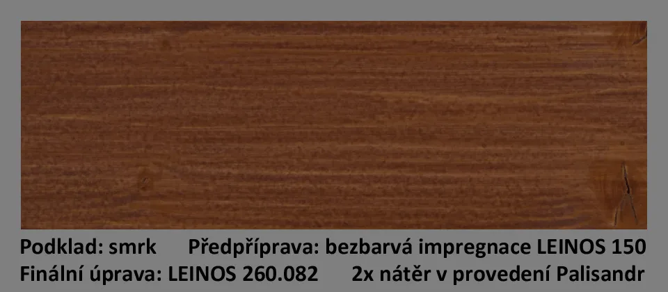 LEINOS olejová lazura na dřevo 260.082 Palisander