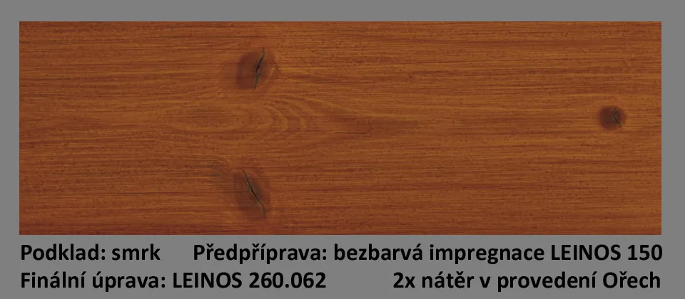 LEINOS olejová lazura na dřevo 260.062 Ořech