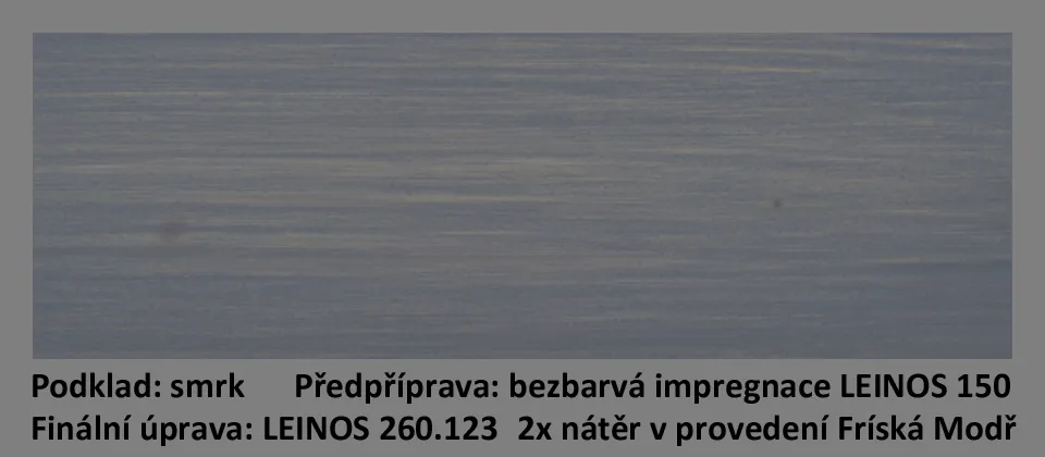 LEINOS olejová lazura na dřevo 260.123 Fríská modř