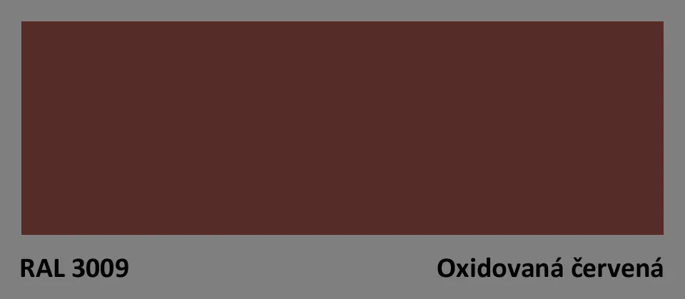 RAL 3009 - Oxidovaná červená (Oxide red)