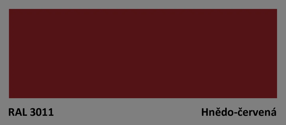 RAL 3011 - Hnědočervená (Brown red)