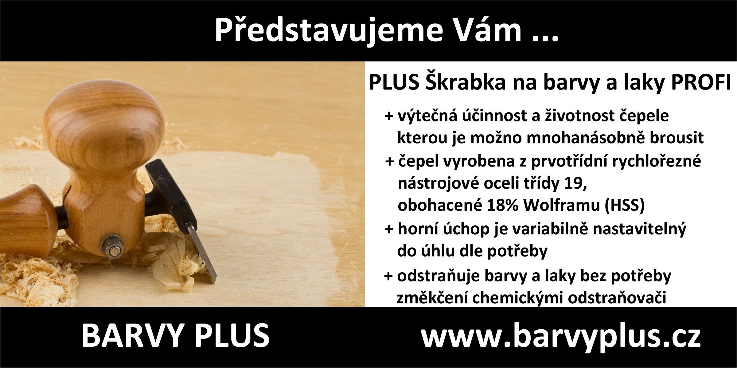 PLUS Škrabka na barvy a laky PROFI